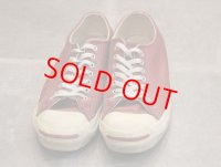 90年代　MADE IN USA VINTAGE CONVERSE Jack purcell LEATHER RED/コンバース アメリカ製 ジャックパーセル レザー 赤