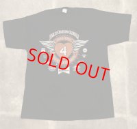  1987年 VINTAGE HARLEY DAVIDSON (ハーレー ダビッドソン) love ride TO BENEFIT MDA TEE BLACK/ヴィンテージ Tシャツ デッドストック ブラック