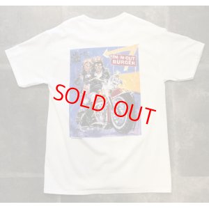 画像1: 日本未入荷 USA買付IN-N-OUT BURGER(インアンドアウトバーガー)ORIGINAL MOTORCYCLE TEE  WHITE/Tシャツ ホワイト カリフォルニア