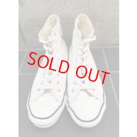 90年代　MADE IN USA VINTAGE CONVERSE ALLSTAR HI LEATHER WHITE/コンバース アメリカ製 オールスター ハイ レザー ホワイト