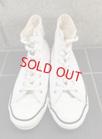90年代　MADE IN USA VINTAGE CONVERSE ALLSTAR HI LEATHER WHITE/コンバース アメリカ製 オールスター ハイ レザー ホワイト
