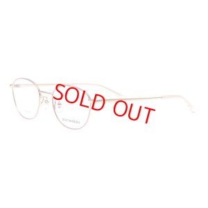 画像2: marimekko (マリメッコ) 32-0029-01 メタルウェリントンメガネ SILVER×PINK/ シルバー ピンク 眼鏡