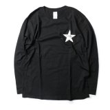 Drawing (ドローイング) ORIGINAL STAR L/S TEE BLACK/ オリジナル スター ロングスリーブ Ｔシャツ ロンT ブラック