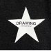 画像4: Drawing (ドローイング) ORIGINAL STAR  SWEAT PARKA BLACK/ スター スウェット プルパーカー ブラック