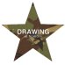 画像2: 【受注生産】Drawing (ドローイング) ORIGINAL CAMO STAR  SWEAT PARKA   WHITE/ 迷彩 カモフラ スター スウェット プルパーカー ホワイト (2)