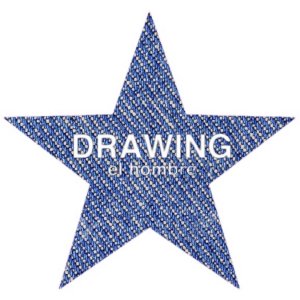画像2: 【受注生産】Drawing (ドローイング) ORIGINAL INDIGO DENIM STAR  SWEAT PARKA WHITE/ インディゴ デニム スター スウェット プルパーカー ホワイト