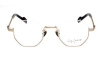  yohji yamamoto (ヨウジヤマモト) 19-0030-4 アンダーリム オクタゴン メタル メガネ GOLD/ ゴールド  眼鏡