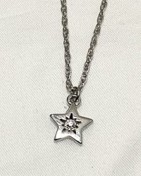 STAR STONE NECKLACE SILVER/ スター ストーン ネックレス シルバー