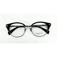  yohji yamamoto (ヨウジヤマモト) 19-0022-2 ブロー メガネ BLACK/ サーモント ブラック 眼鏡
