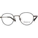  yohji yamamoto (ヨウジヤマモト) 19-0029-5 メタル ボストン メガネ BLACK/ ブラック 眼鏡