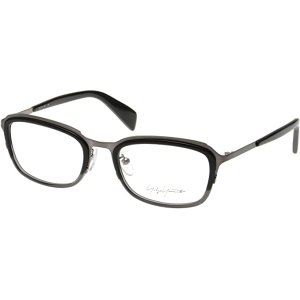 画像1:  yohji yamamoto (ヨウジヤマモト) 19-0006-2 ウェリントン メガネ BLACK/ ブラック 眼鏡