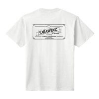  Drawing (ドローイング) ORIGINAL CLASSIC LOGO TEE WHITE×BLACK/ オリジナル スター Ｔシャツ ホワイト ブラックロゴ
