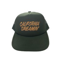  Drawing (ドローイング) ORIGINAL California Dreamin' MESH CAP GREEN×ORANGE/ オリジナル カリフォルニアドリーミング 夢のカリフォルニア メッシュキャップ グリーン