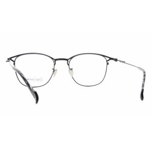 画像4:  yohji yamamoto (ヨウジヤマモト) 19-0045-1 メタル ウェリントン メガネ MATTBLACK/ マットブラック 眼鏡