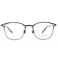  yohji yamamoto (ヨウジヤマモト) 19-0045-1 メタル ウェリントン メガネ MATTBLACK/ マットブラック 眼鏡