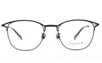  yohji yamamoto (ヨウジヤマモト) 19-0045-1 メタル ウェリントン メガネ MATTBLACK/ マットブラック 眼鏡