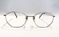 VINTAGE　90年代 geoffrey beene(ジェフリービーン) メタル ボストンメガネ GOLD/ヴィンテージ デッドストック ゴールド 眼鏡