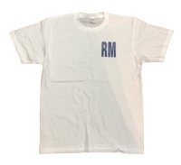 RichMan (リッチマン) ORIGINAL RM LOGO  TEE WHITE×DENIM/ ロゴＴシャツ ホワイト デニム