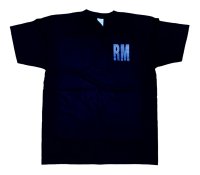 RichMan (リッチマン) ORIGINAL RM LOGO  TEE  BLACK×DENIM/ ロゴＴシャツ ブラック デニム