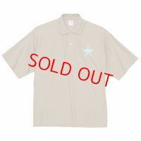  Drawing (ドローイング) ORIGINAL STAR  BIG SILHOUETTE  POLO SHIRTS TIFFANY BLUE STAR/ オリジナル スター ビッグシルエット ポロシャツ ティファニーブルー スター 星柄