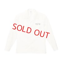  Drawing (ドローイング) ORIGINAL MX LOGO OPENCOLLAR WORK L/S SHIRTS WHITE / オリジナル ミックスロゴ オープンカラー ワーク ロングスリーブ シャツ ホワイト