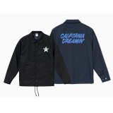  Drawing (ドローイング) ORIGINAL coach jackets BLACK × BLUE / オリジナル コーチジャケット ブラック×ブルー