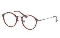  Y's (ワイズ) 81-0015-2 ボストン コンビ メガネ RED×GUN / レッド ガンメタル 眼鏡