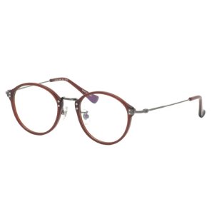画像1:  Y's (ワイズ) 81-0015-2 ボストン コンビ メガネ RED×GUN / レッド ガンメタル 眼鏡