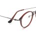 画像5:  Y's (ワイズ) 81-0015-2 ボストン コンビ メガネ RED×GUN / レッド ガンメタル 眼鏡
