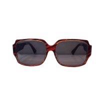 VINTAGE　90年代 JEAN LAFONT PARIS (ジャン ラフォン パリ) スクエア サングラス BROWN × RED/ヴィンテージ デッドストック ブラウンササ ×レッドササ 眼鏡