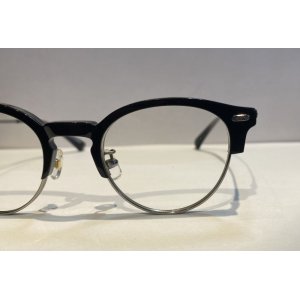 画像2:  selecta (セレクタ) 87-5022-1 サーモント ブロー メガネ BLACK×CLEAR GRAY×SILVER/  ブラック×クリアグレー×シルバー 眼鏡