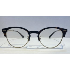 画像1:  selecta (セレクタ) 87-5022-2 サーモント ブロー メガネ BROWN TORTOISE ×GOLD/  ブラウン ベッコウ柄 ×ゴールド 眼鏡