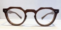  selecta (セレクタ) 87-5024-3 太セル クラウンパント メガネ CLEAR BROWN/クリア ブラウン 眼鏡