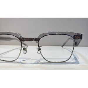 画像2:  selecta (セレクタ) B.L.S-2 C5 87-9006-5 サーモント ブロー メガネ CLEAR GRAY × SILVE/  クリア グレー × シルバー 眼鏡