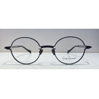  yohji yamamoto (ヨウジヤマモト) 19-0057-1 ラウンドメタル メガネ MATT BLACK/ マット ブラック 眼鏡