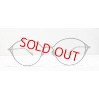  yohji yamamoto (ヨウジヤマモト) 19-0056-2 オーバル ラウンド メタル メガネ MATT GRAY/ マット グレー 眼鏡