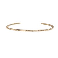 INDIAN JEWELRY  NAVAJO族 SILVER NARROW BANGLE /ナバホ族 シルバー ナローバングル インディアンジュエリー (2)