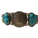 画像4: INDIAN JEWELRY  Taos Pueblo族 lawrence archuleta作 SILVER×KINGMANTURQUOISE COIN BANGLE /タオスプエブロ族 シルバー コイン キングマンターコイズ バングル インディアンジュエリー 