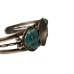 画像7: INDIAN JEWELRY  Taos Pueblo族 lawrence archuleta作 SILVER×KINGMANTURQUOISE COIN BANGLE /タオスプエブロ族 シルバー コイン キングマンターコイズ バングル インディアンジュエリー 