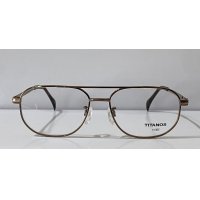 Maruman TITANOS マルマン チタノス T1421 PURE TITANIUM ティアドロップ メガネ COPPER SIZE56 / 眼鏡 銅色 日本製 ピュア チタン 