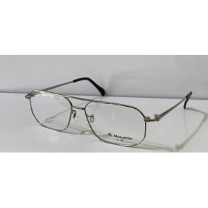 画像2: Maruman マルマン M9007 PURE TITANIUM ティアドロップ メガネ SILVER SIZE58  / 眼鏡 シルバー 日本製 ピュア チタン 