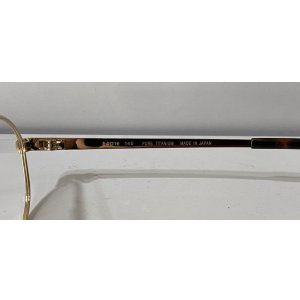 画像10: Maruman TITANOS マルマン チタノス T1421 PURE TITANIUM ティアドロップ メガネ GOLD SIZE54/ 眼鏡 ゴールド 日本製 ピュア チタン 