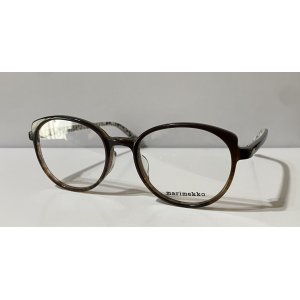 画像2: marimekko (マリメッコ) 32-0052-02 Hannele ウェリントン メガネ BROWN GRD  / ブラウン グラデーション 花柄 眼鏡