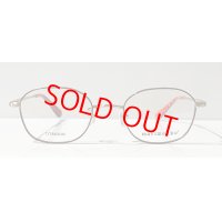 marimekko (マリメッコ) 32-0017-02 Michelle チタン メタルフレーム メガネ SILVER×WINE RED/ シルバー ワインレッド 眼鏡