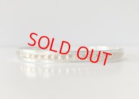 INDIAN JEWELRY  NAVAJO族 KING PINO作 SILVER×14K GF スタンプワーク BANGLE (1)/ナバホ族 キングピノ作 シルバー ゴールド バングル インディアンジュエリー 