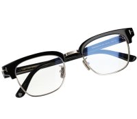 TOMFORD  (トムフォード) TF6016KB 001 サーモント メガネ アイウェア ブラック×ゴールド / ブロウタイプ 眼鏡 BLACK×GOLD