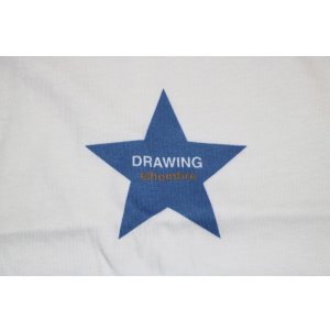 画像2:  【SPECIAL COLOR】Drawing (ドローイング) ORIGINAL STAR TEE WHITE×NAVY-ORANGE / オリジナル スター Ｔシャツ ホワイト ネイビー オレンジ