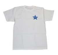  【SPECIAL COLOR】Drawing (ドローイング) ORIGINAL STAR TEE WHITE×NAVY-ORANGE / オリジナル スター Ｔシャツ ホワイト ネイビー オレンジ