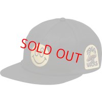 USA買付 VANS 66 Unstructured - Mens Snapback Hat BLACK×YELLOW/ヴァンズ バンズ スマイル ロゴ刺繍 キャップ ブラック×イエロー