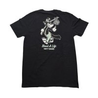 USA買付 VANS NEED A LIFT  TEE BLACK/  バンズ Ｔシャツ USAモデル ブラック